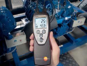 En el instrumento de medición testo 925 se puede visualizar también una sonda de temperatura adicional; la transmisión de datos se efectúa por radio, sin necesidad de cables.