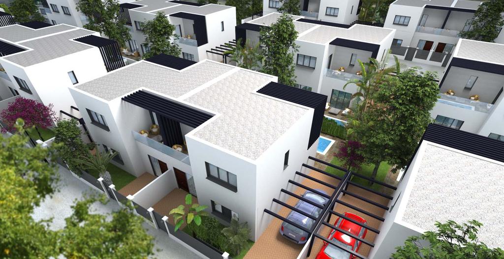 La Promoción Las viviendas, con un cuidado diseño arquitectónico, excelentes calidades y varias opciones de personalización, se distribuyen en dos plantas, con seis posibles tipologías: Vivienda tipo