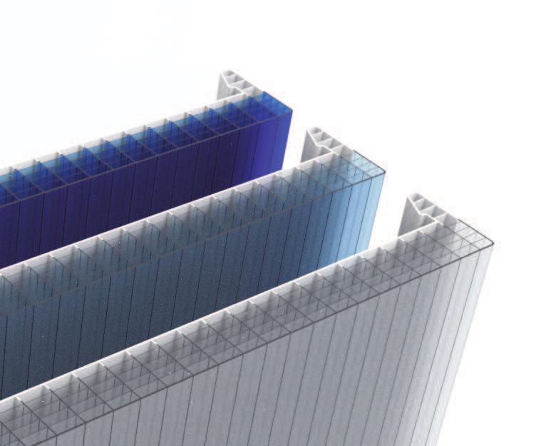 UV-TECH Los paneles arcoplus con el tratamiento UV-TECH se caracterizan por una garantía ampliada hasta 15 años, gracias a una coextrusión protegida externa de absorbentes especiales U.V. más estables y eficientes en el tiempo.