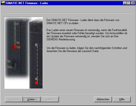Cargador de firmware 8.2 Cargar el firmware Preparativos Seleccione en el menú de inicio de Windows el comando de menú SIMATIC STEP 7 NCM S7 Industrial Ethernet Cargador de firmware.