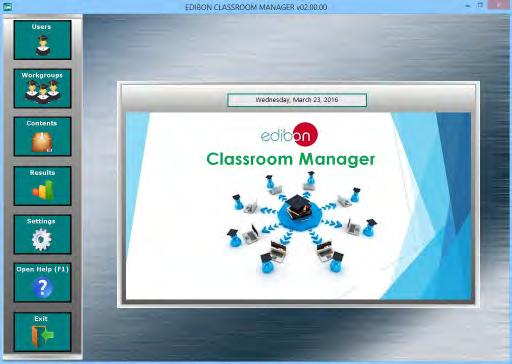 (Software de Gestión de Aulas de EDIBON -ECM- SOF) totalmente integrado con el Software del Alumno (Software de Formación de EDIBON -ESL-SOF).