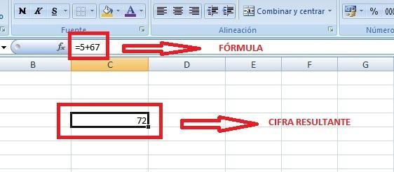 Al usar fórmulas, los resultados cambian cada vez que se modifican los números.