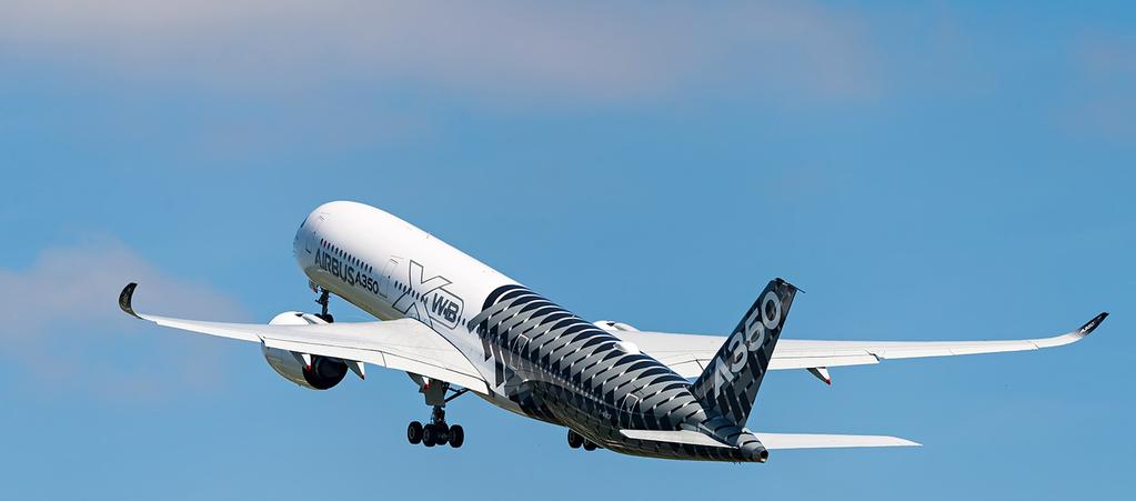 A350 XWB el extra que marca la diferencia 810 Pedidos 43 Clientes 25% Reducción de costes operativos A350 Xtra Widebody Xtra space (espacio extra) para un