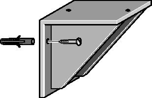 1.9 Accesorios de instalación mecánicos e hidráulicos Soporte en pared de PP Soporte de PP, para montar la bomba en paralelo a la pared. Incluye los elementos de fijación.