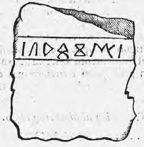 Revisión de lectura de las inscripciones ibéricas de Alcalá de Xivert... Fig.18: Dibujo de la inscripción ibérica F.3.3 en Masdéu 1800, 267, n.º 1663.