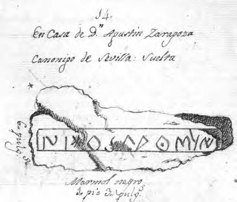 Eugenio R. Luján final y también sugiere que al final de la parte conservada de la inscripción haya que leer m i en vez de kii.