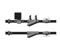 planta Accesorio ProPEX de transición para ensamble de válvula Ítem de armazón de pared Utilice el ensamble de pared apropiado según los códigos Abrazadera de tubo de subida requerida en la base de
