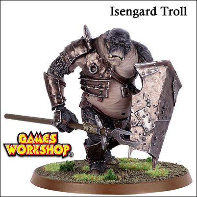 Troll de Isengard (125 puntos cada uno) Troll de Isengard 15 3 1 5 5 4 1 4 8 Troll de las cavernas: arma de mano enorme (resta -3 a la TSA), armadura ligera y