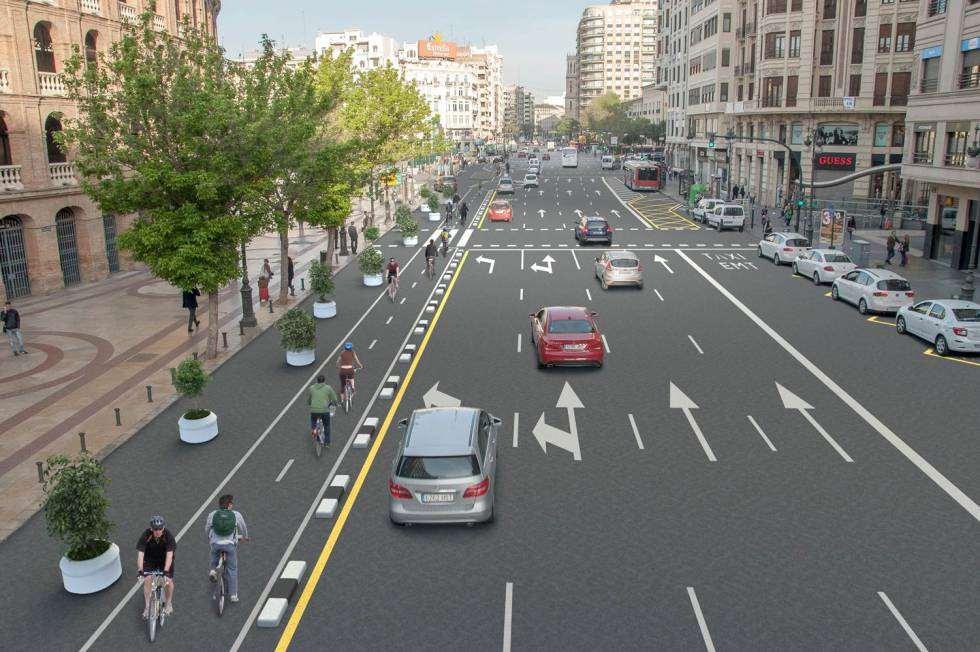 Según el concejal de Movilidad de Valencia, Giuseppe Grezzi, entre este año y principios de 2017 se pondrán en funcionamiento 17km de carril bici que costará un total de 852 000 euros aproximadamente.