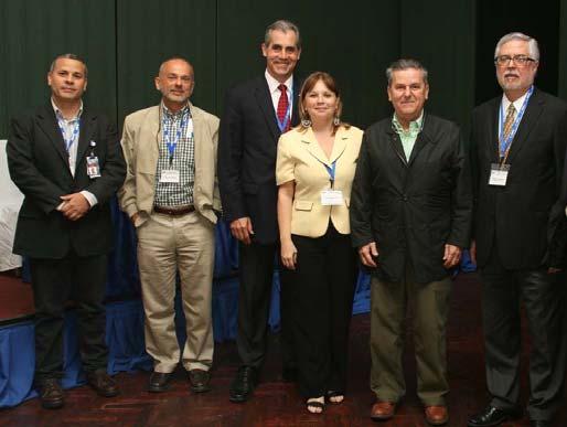 En el panel: Ramón Ramos, José Petrizzo, Julio César Ohep, Luis Alberto Terrero y Alfredo