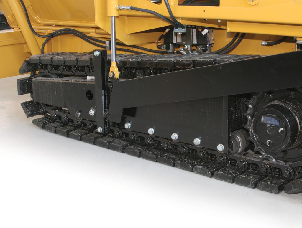 Tren de rodaje de cadenas de acero EXCELENTE TRACCIÓN y durabilidad.