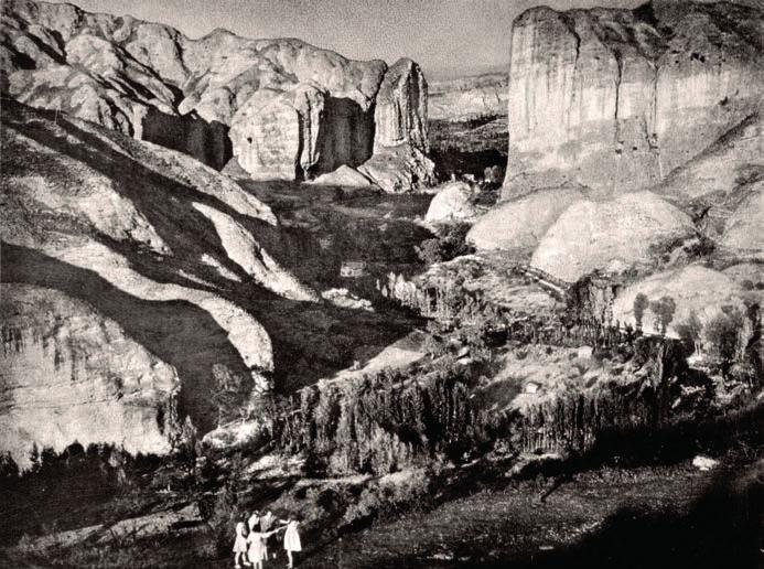 (24) pie de foto El Iregua. La Rioja (a. 1935). Carbón directo sobre Papel Fresson. 30,8 x 45,4 cm. Bibliografía DOMEÑO MARTÍNEZ DE MOREN- TIN, A.