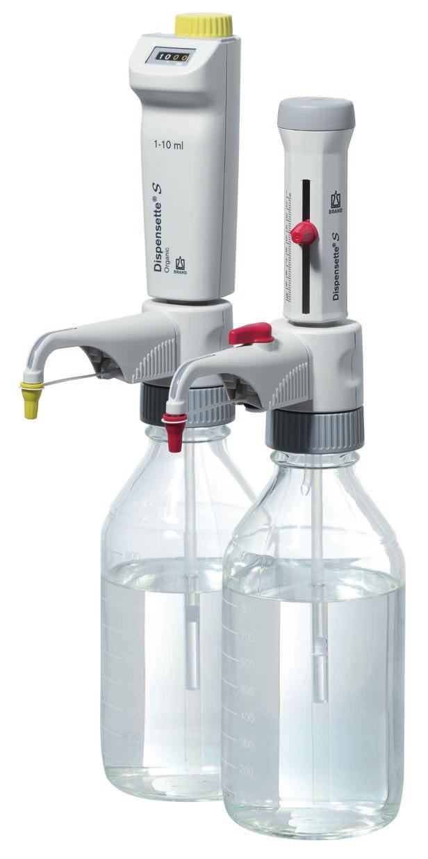 Dispensette S Ideas innovadoras con técnica probada el nuevo dosificador acoplable a frasco Dispensette S.