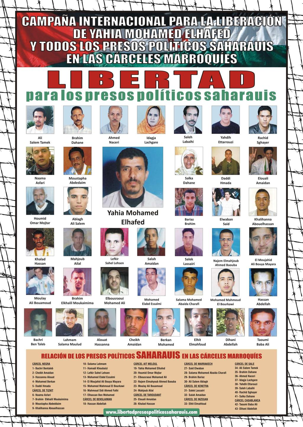 Un Saludo, *** Aporta tu firma también a la Campaña Internacional para la Liberación de todos los presos Políticos Saharauis LOS PRESOS POLITICOS UIS NECESITAN QUE