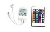 MINI LED CONTROL Ref. 00 - Controlador para LED FLEX con mando a distancia. - Ajustes : Modos Multiples. Colores fijos.