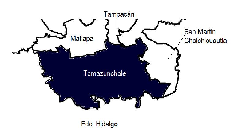 Descripción del Municipio El municipio de Tamazunchale se encuentra al sureste del estado de San Luis Potosí.