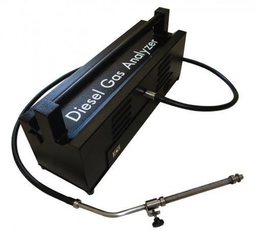 El opacímetro es una cámara de medida, en uno de cuyos extremos se coloca una lámpara emisora de luz y en el otro un sensor óptico o célula fotoeléctrica.