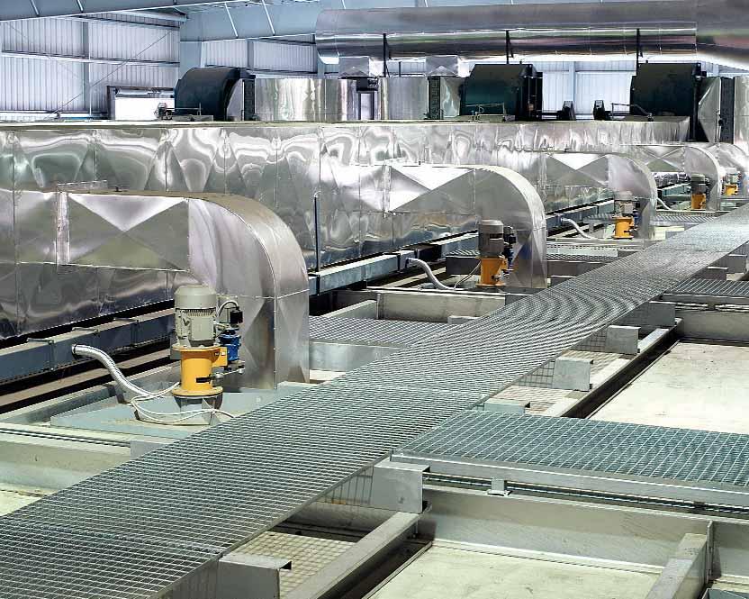 EGF El secador EGF ha sido proyectado para dar una solución eficaz a las nuevas exigencias de los productores de Tejas y Ladrillos.