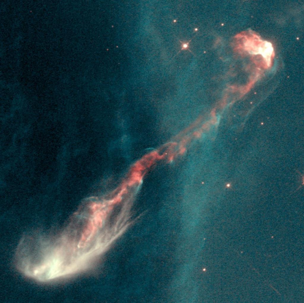 Objeto Herbig-Haro en la Nebulosa de Gum (HH8). Crédito: J. Morse/STScI, y NASA/ESA.