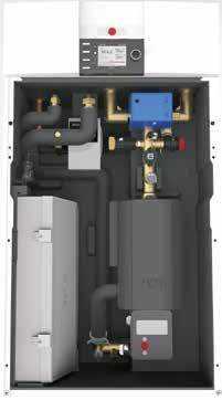 temperatura Conexión tubo de refrigerante Puede usarse la unidad de mando BM-2 o el módulo indicador AM Manómetro Sonda de caudal (detector de flujo) Válvula de seguridad Sonda de temperatura de