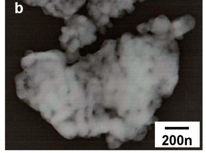 microscopía electrónica de transmisión (MET). En la figura 5 se muestra la imagen correspondiente a la perovskita simple, NaTaO 3 :A (A = La y Sm), preparada por el método sol-gel y calcinada a 600 C.