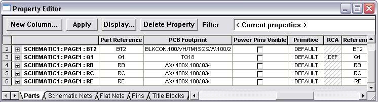 componentes y se da un doble clic con lo que se abre las propiedades, para presentase la siguiente ventana, se puede observar que en la columna PCB footprint debe esta
