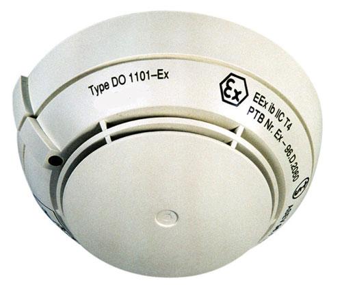 Detectores de Incendios Automáticos Detectores Convencionales 127 DO1101A Ex Detector de humos óptico para áreas Ex Resumen del sistema 4 Pos.