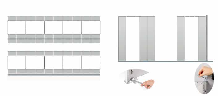 Travesaño de unión entre estanterías Utilizado para asegurar estanterías entre ellas en instalaciones con pasillos ESTANTERÍAS DE OFICINA