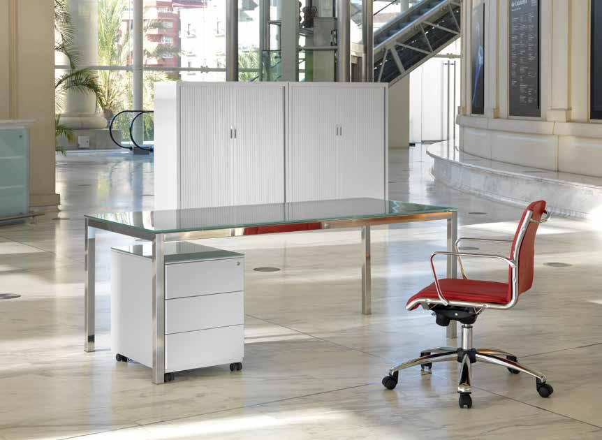 MESAS DE OFICINA Mesas de oficina KABER Las mesas de oficina de la serie KABER están diseñadas con una