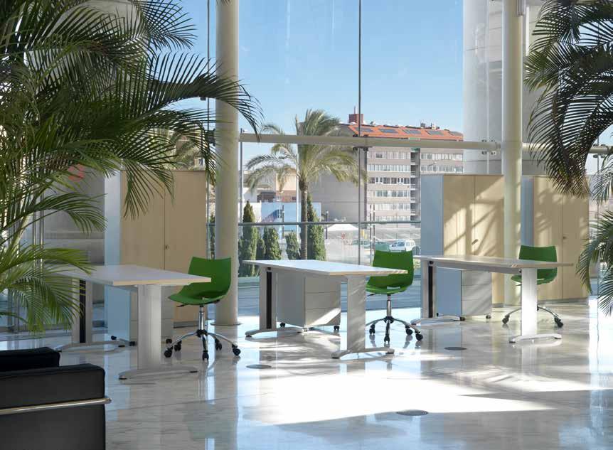 MESAS DE OFICINA Mesas de oficina VIPER Las mesas de oficina de la serie VIPER están diseñadas con una estructura robusta de acero
