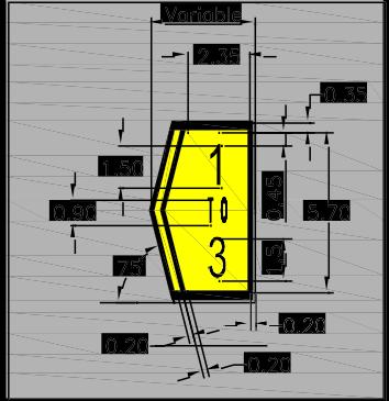 Ejemplo aplicación de la Señal direccional a puestos de estacionamiento de aeronaves 11.