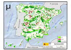 DH y DMA - CONTEXTO España - aprox. 25 % de la superficie incluida en la Red Natura 2000.