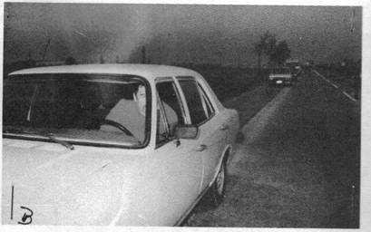 Imágenes de la reconstitución de escena del Caso Degollados En el Chevrolet Opala llevaron a