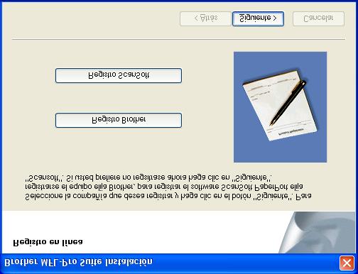 Paso 2 Para usuarios de cable de interfaz de red (Para Windows 98/98SE/Me/2000 Professional/XP) Si aparece la siguiente pantalla, haga clic en Aceptar para instalar las actualizaciones de Windows.