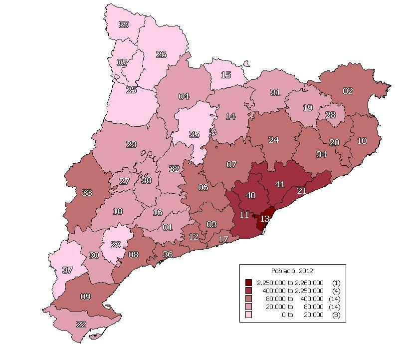 5 SOCIETAT 5 SOCIETAT 5.1 Demografia 5.1.1 Població La comarca del Maresme té 436.487 habitants segons el padró municipal de l'any 2012.