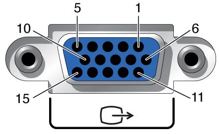 Identificación de puertos Conexión de los cables de red Ethernet [63] Puerto VGA El servidor tiene un puerto de video VGA de 15 clavijas en la parte posterior del servidor.