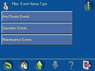 Centro de control MAP Funcionamiento es 49 Figura 2.72 Filtrar: Tipo Historial Evento, pantalla 2 Ordenar por En la pantalla Historial de Eventos (Figura 2.