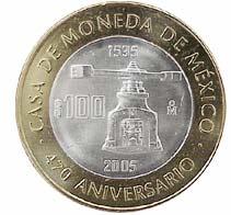 1925. 80 aniversario de la Fundación del Banco de México REVERSO DE LA SEGUNDA MONEDA: Figura de una prensa de