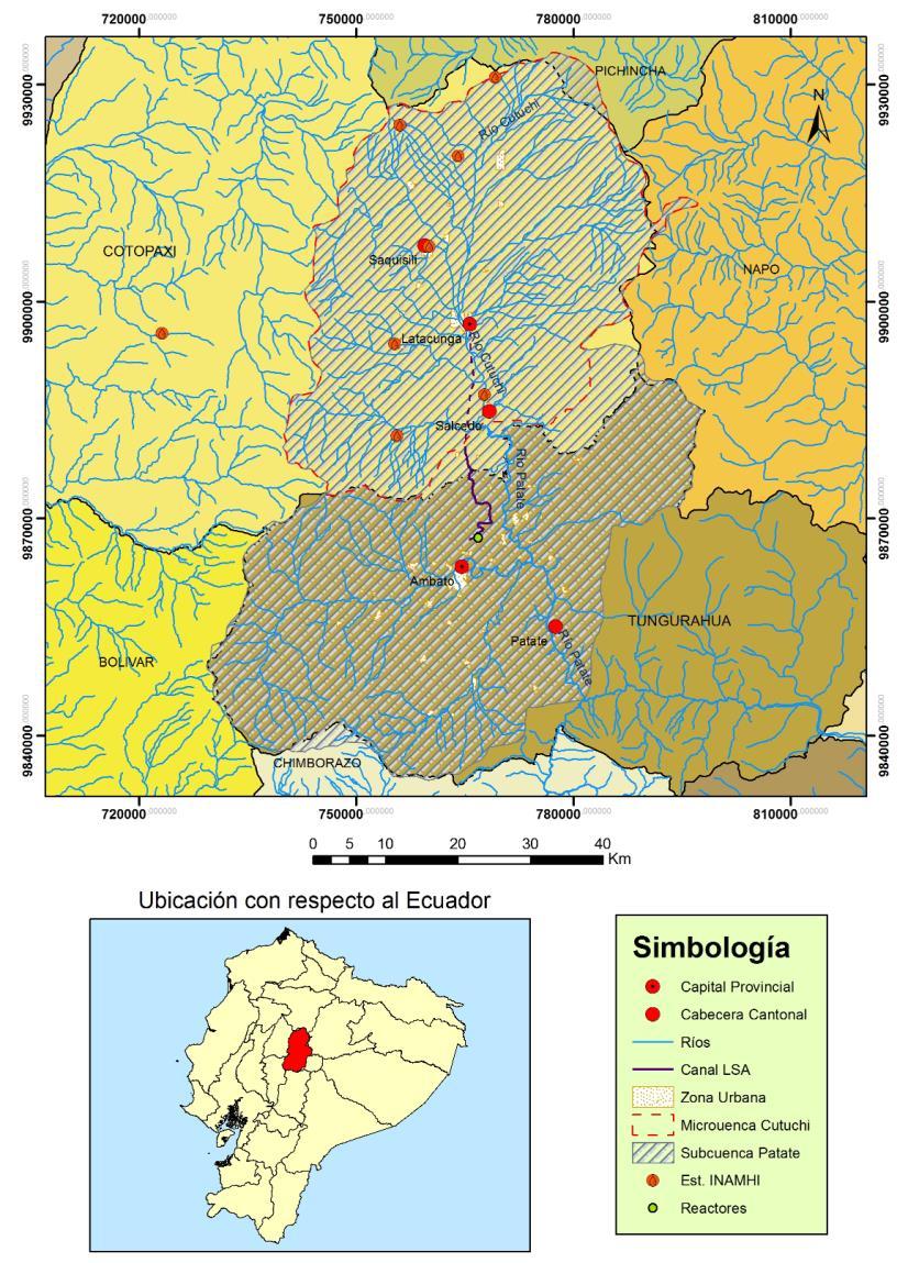 2. MATERIALES Y MÉTODOS 2.1. ZONA DE ESTUDIO geográfica, estaciones INAMHI y coordenadas de muestreo. El estudio se realizó en el Ecuador en.
