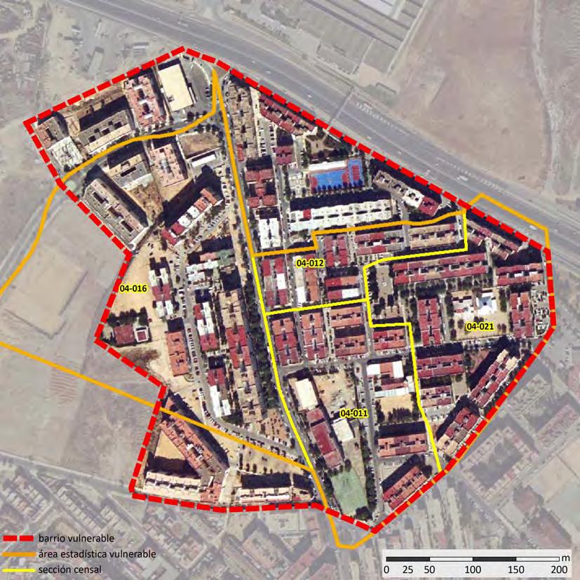 La Paz Alcalá de Guadaíra 41004001 Ficha estadística Localización en detalle del AEV Datos básicos Población del AEV Viviendas Densidad población (pob/km²) Densidad vivienda (Viv/Ha) Superficie (Ha)