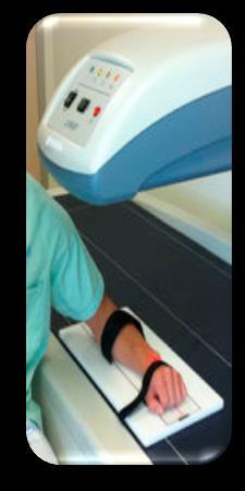 imagen adquirida el trocánter menor no sea visibleciometría con rayos X de doble energía en la cadera. Situación del paciente.