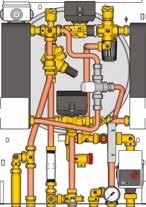 25,95 1 - Satélite de usuario de doble intercambiador para instalación centralizada para gestión de calefacción a alta o baja temperatura y producción de agua caliente sanitaria (solo para