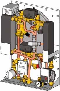- Intercambiador de placas para producción instantánea de agua caliente sanitaria (excepto GE556Y171).