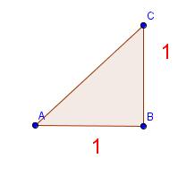 Semejanza de triángulos Dados b, c y. En los tres casos los triángulos son únicos.