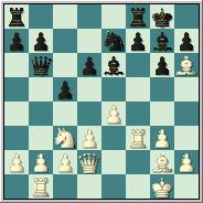 Rh1 Rd7 con una posición bastante compleja) 17...Tg8 18.dxc5 dxc5 19.Tb1 y las blancas tienen una evidente superioridad] 11.exf5 f6 [Prácticamente forzado, por ejemplo 11...Cexf5 12.Dh5; 11...Cdxf5 12.