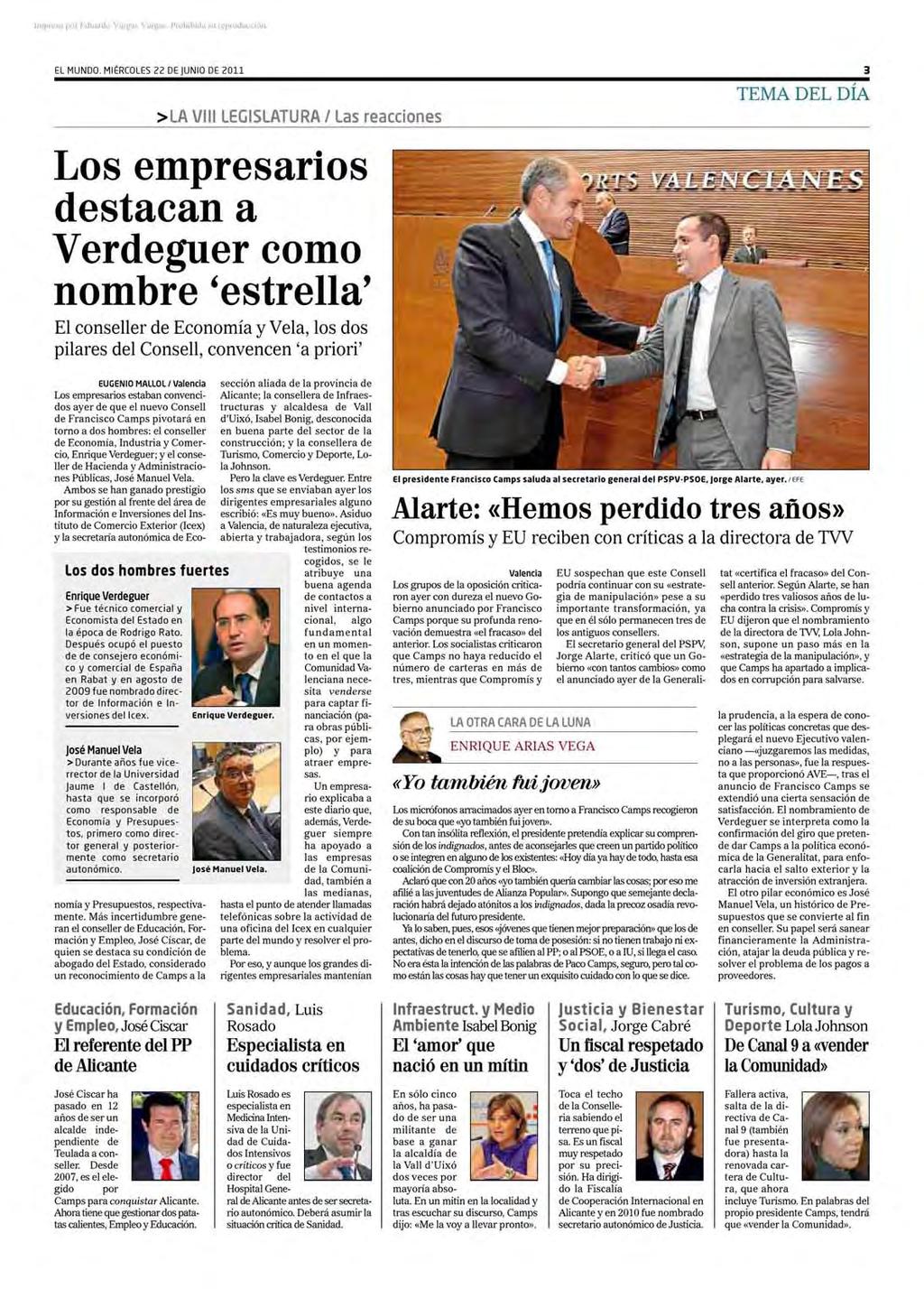 El Mundo Valencia, miércoles,
