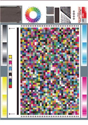 2. Sin restricciones de formato Ejemplo de Diagrama 1 Ejemplo de Diagrama 2 La detección automática de muestras de color permite materiales impresos que mezclan muestras de color e imágenes o