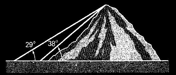 8. Un topógrafo hace dos observaciones, como se muestra en la figura, con objeto de obtener el valor de la altura de la montaña ahí mostrada.