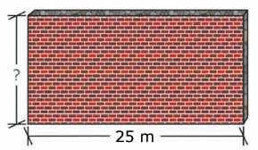 Cómo podría Ambrosio conocer la altura del muro y con ello poder calcular el área que va a pintar?
