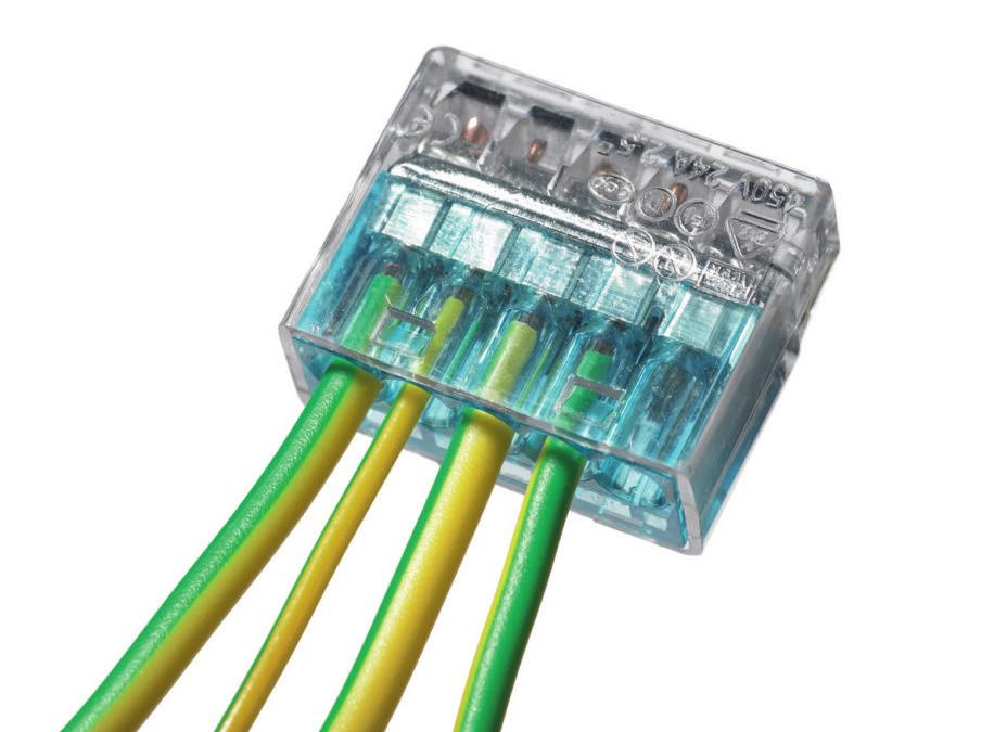 Se recomienda utilizar alambres o cables de cobre de cierta rigidez. Pelar 11 milímetros de aislación del cable.